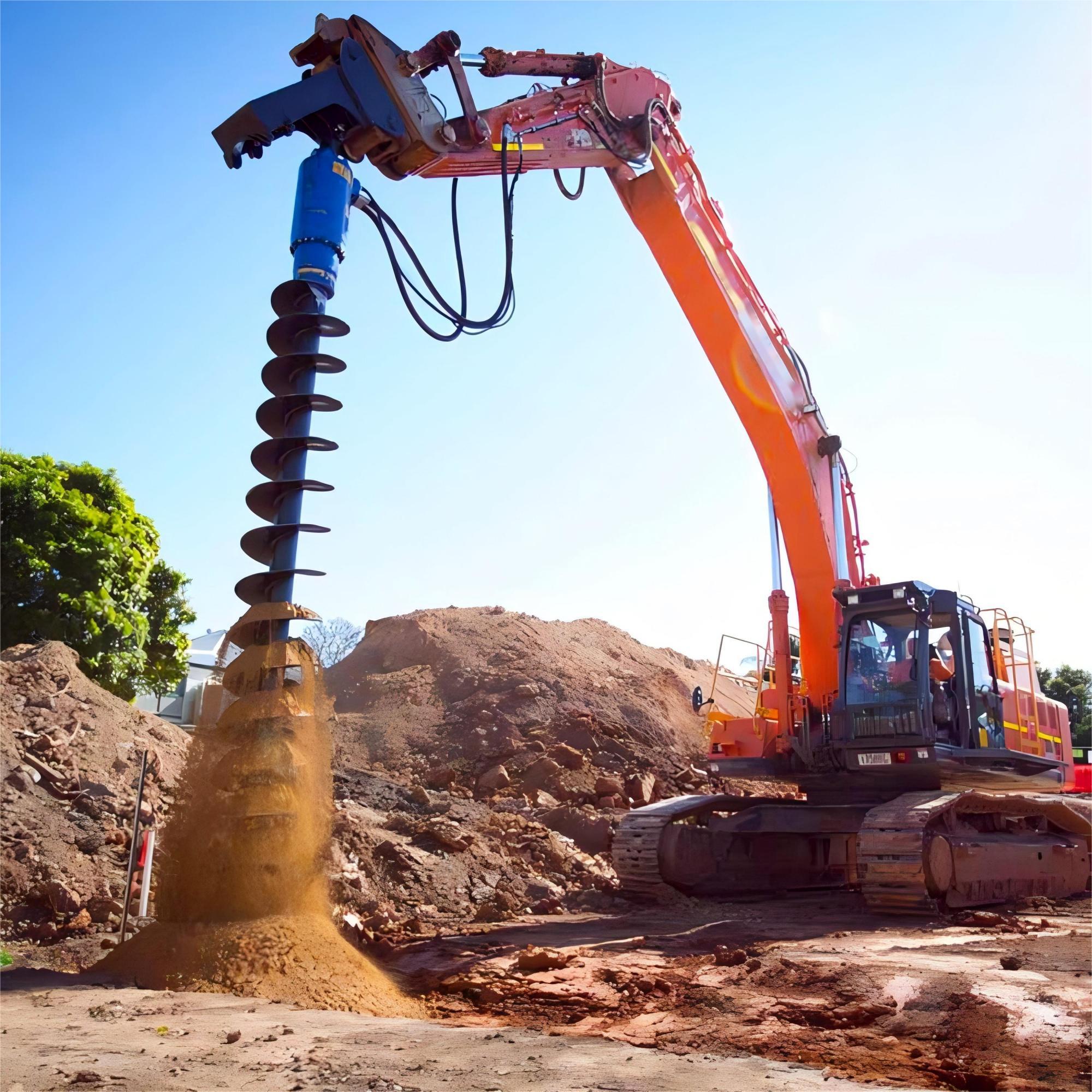 Mga Attachment ng Excavator - Auger Drills